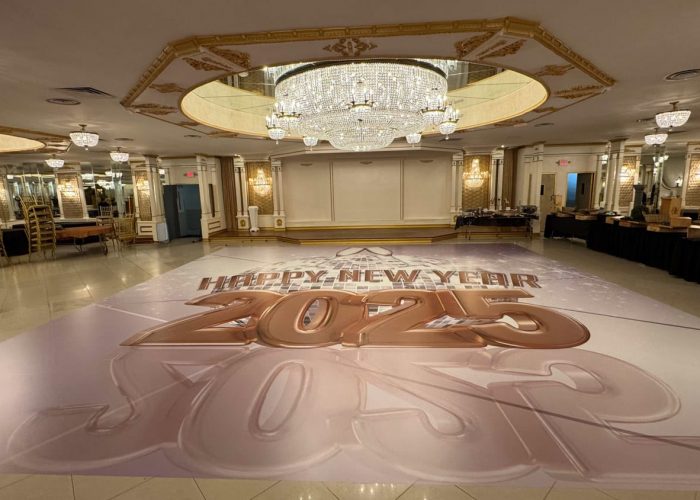 Happy New Year Dance Floor Wrap