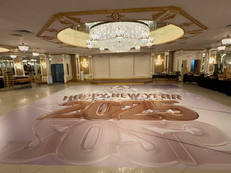 Happy New Year Dance Floor Wrap