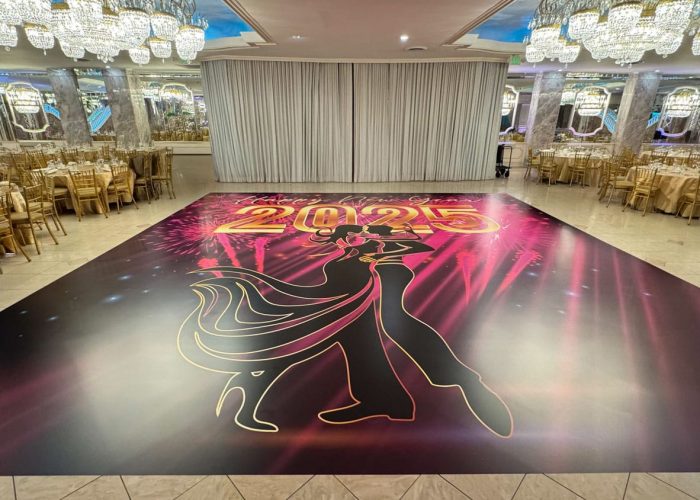 Happy New Year Dance Floor Wrap