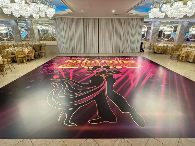 Happy New Year Dance Floor Wrap