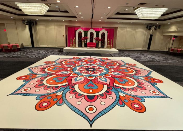 Colorful Indian Design Dance Floor Wrap